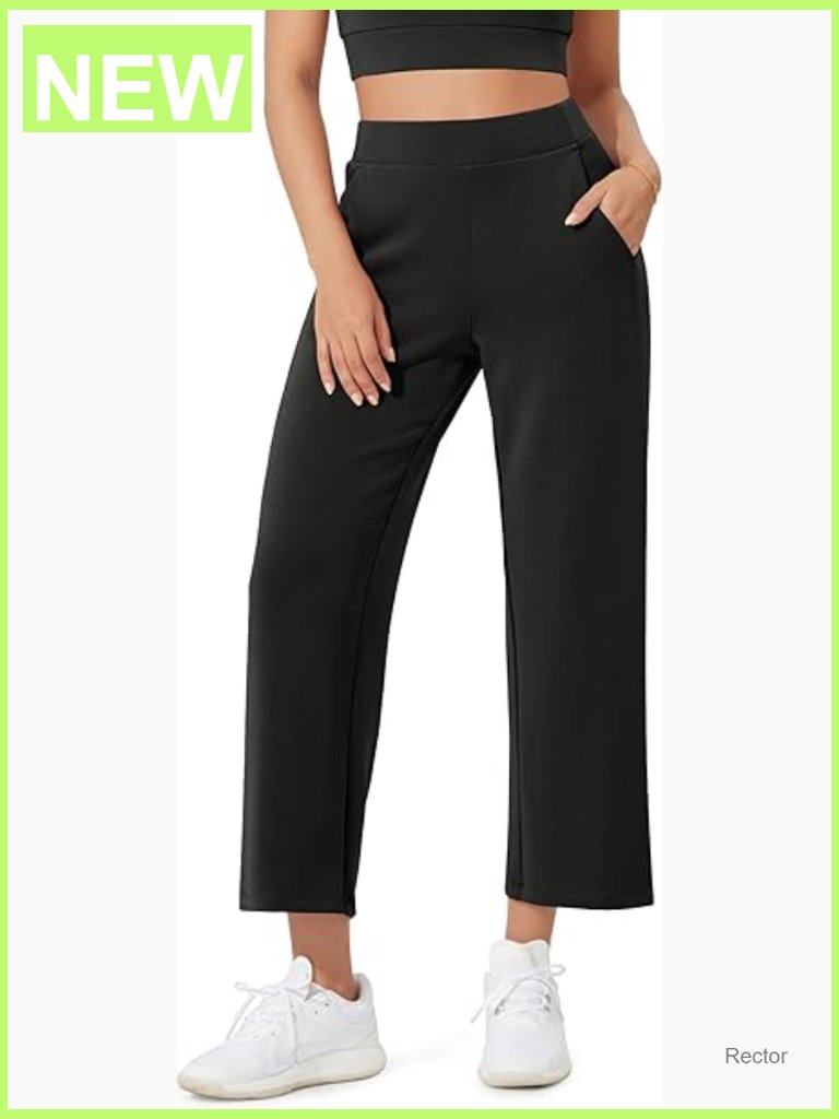 Women's Modal Soft Wide Leg Cropped Pants With Pockets 25" Inseam